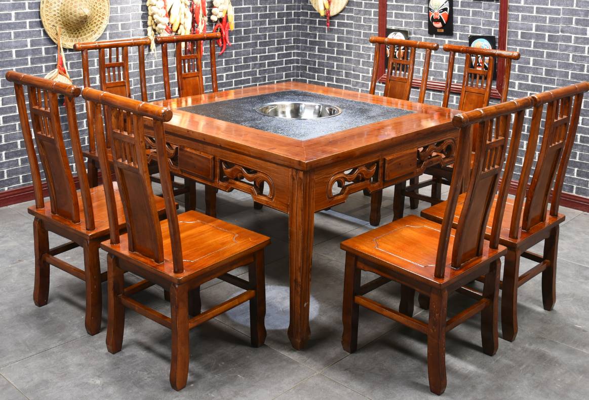 哪種木材制作的實木火鍋桌椅好？